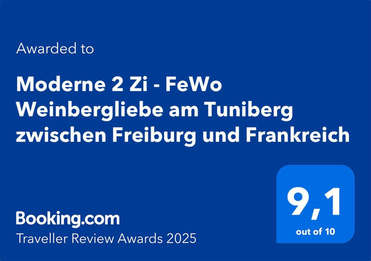 Moderne 2 Zi - Fewo Weinbergliebe Am Tuniberg Zwischen Freiburg Und Frankreich Merdingen Eksteriør bilde